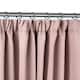 image 1 of Essential Woven Thermal Blackout Pencil Pleat Curtains 116cm x 137cm Blush Pink Pink | Pink