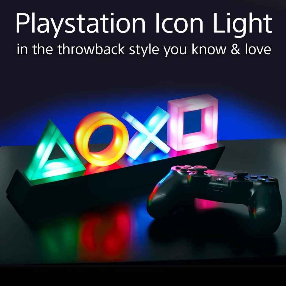 image 1 of PlayStation Icons Light, Officially Licensed Sound Reactive Gaming Light, Paladone