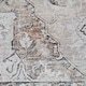 image 4 of KUKOON Greige Vintage Medallion Non Slip Washable Low Pile Runner Rug 80cm x 300cm