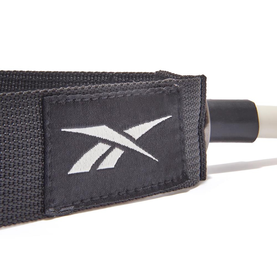 image 1 of Reebok Resistance Tube — Light Portable TPR Exercise Band with Foam-Padded Handles | Multi | Light