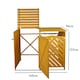 image 5 of Wooden Double Wheelie Bin Storage - Natural
