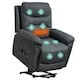 image 1 of HOMCOM Massage Recliner Chair, Lift Chair with Heat, USB, Remote, Grey Grey