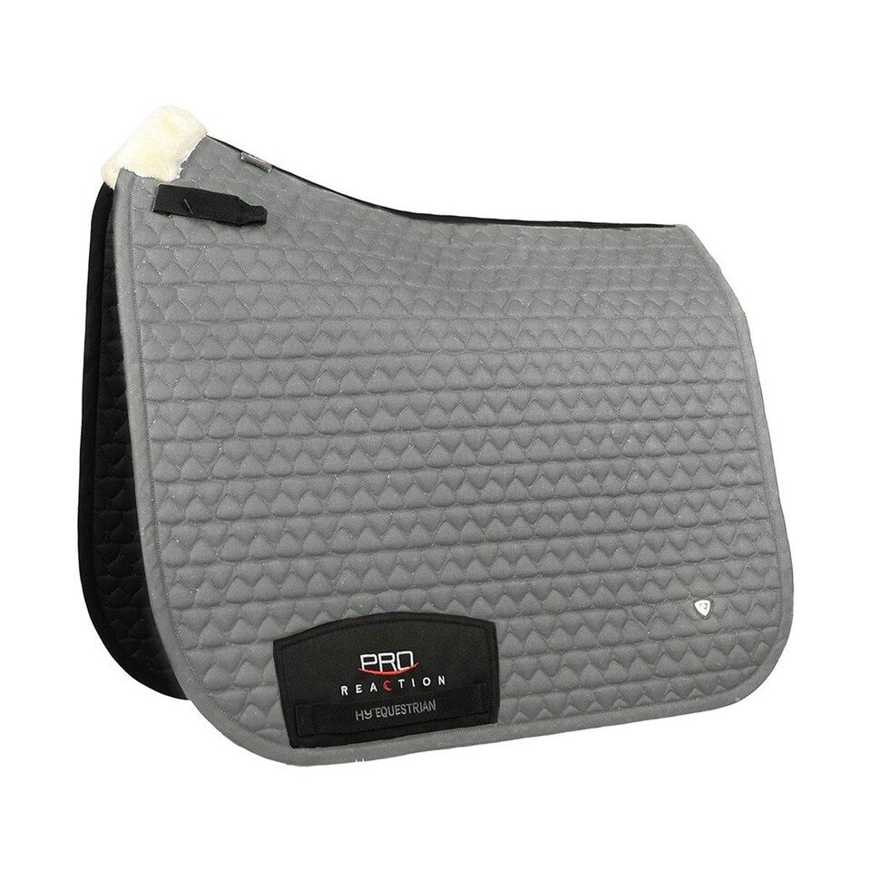 Hy Pro Reaction Horse Dressage Saddlepad - Grey - Full