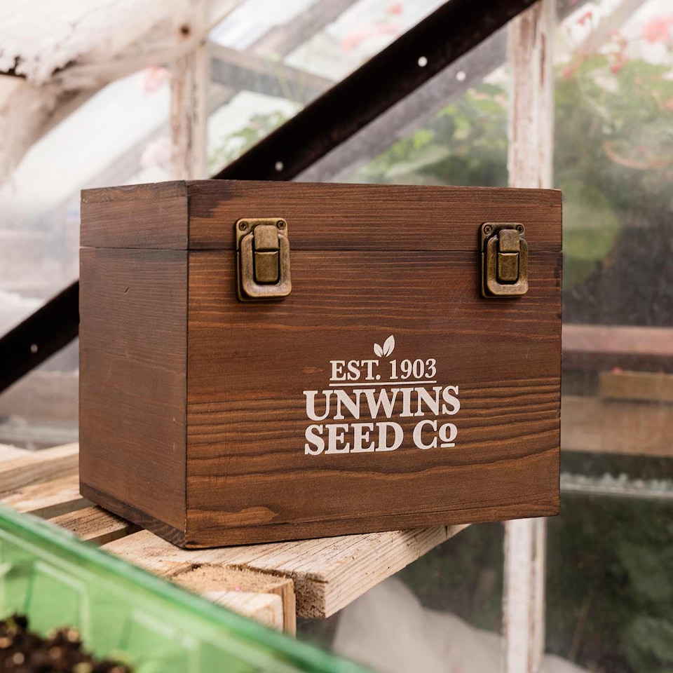 image 1 of Marshalls Garden Gardeners' Seed Box | Brown | Mixed | Flower Seeds