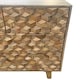 image 3 of Geometric 2+2 Drawer Chest of Drawer - Mango Wood - L45 x W90 x H96 cm - Mango Light Finish