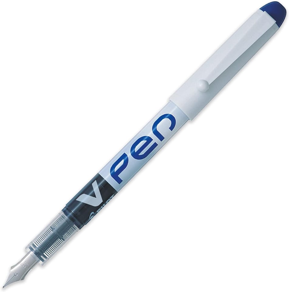 image 1 of PILOT V Pen Erasable Disposable Fountain Pen 0.58mm Pack of 12