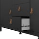 image 8 of Barcelona Sideboard 2 Doors 3 Drawers in Matt Black