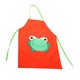 image 1 of Children's Waterproof Cartoon Frog Apron PVC Washable Art Craft Cooking Painting Messy Activity Apron with Adjustable Waist Tie Age 2-8