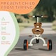 image 4 of Toddler Tricycle with Front Basket for Ages 2-5 Years Boys and Girls, Orange