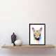 image 2 of Savannah Cat Lover Gift Pet Portrait Orange Black Framed Wall Art Print A4