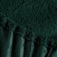 image 4 of Brentfords Soft Warm Thermal Teddy Fleece 25cm Deep Fitted Bed Sheet, Double - Forest Green