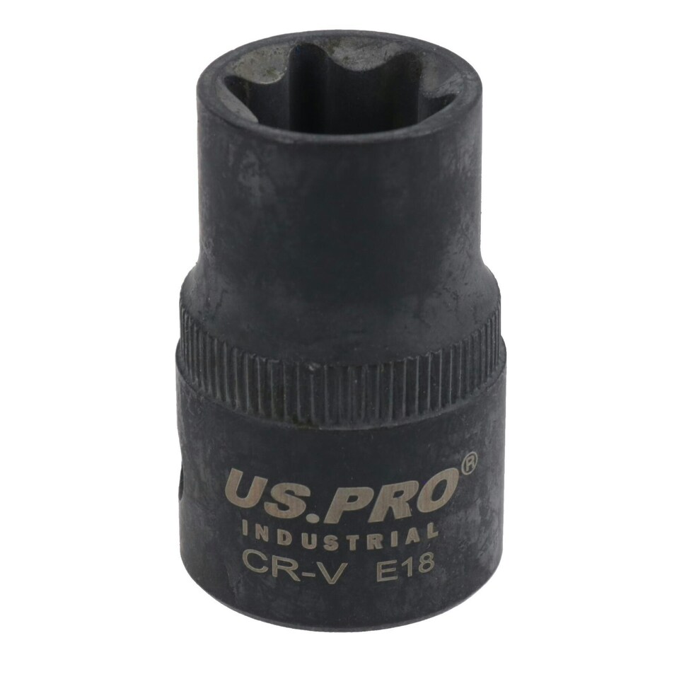 image 1 of E18 Female Impacted Impact Torx Star E Socket 1/2in Drive Shallow