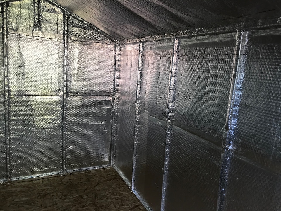 image 1 of EcoTec Shed Insulation Kit - 26.25m2 Insulation Roll & Fixing Items