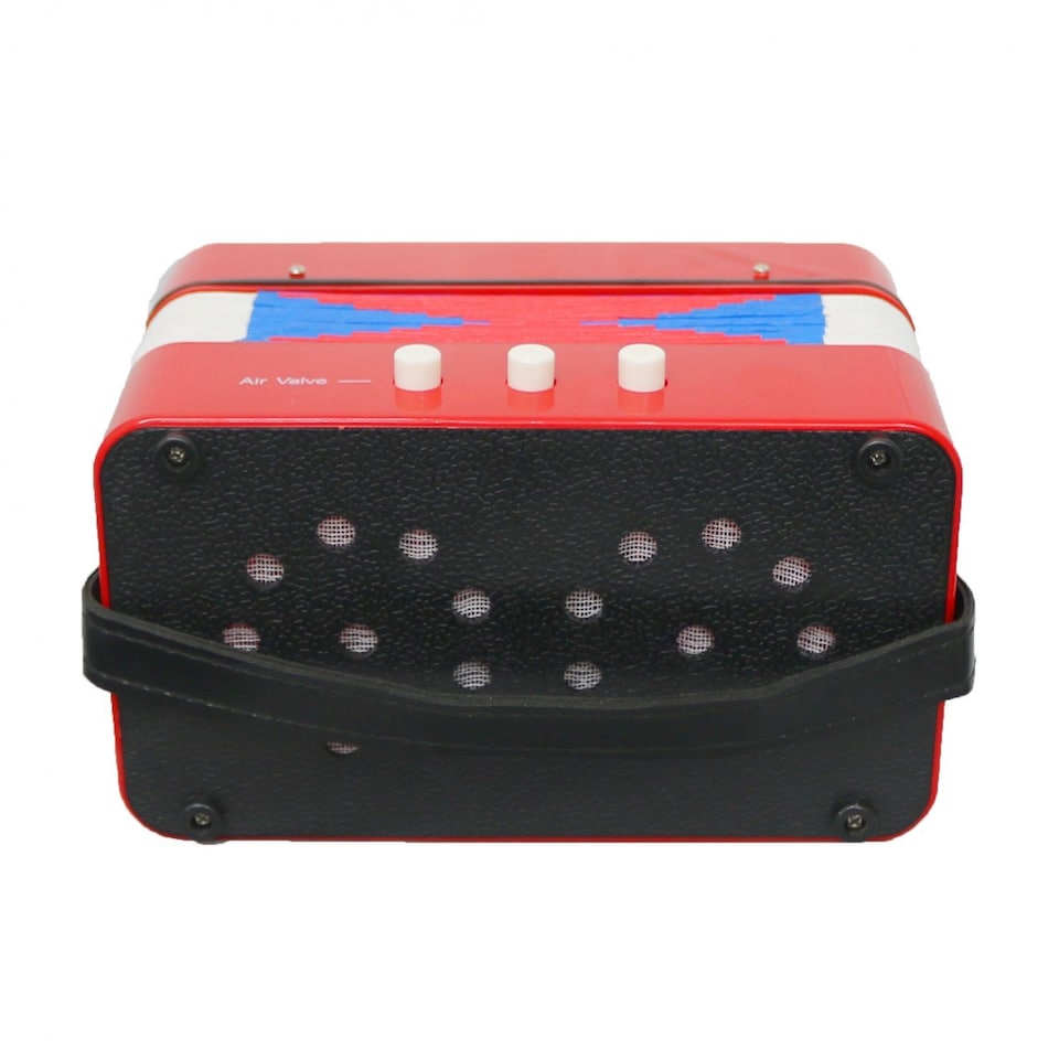 image 1 of 7 Keys 2 Bass Children's Red Toy Accordion Musical Instrument
