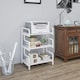 image 6 of HOMCOM 3-Tier Storage Shelf, Metal Shelves for Storage for Home Office, White