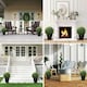 image 7 of HOMCOM Set of 2 Artificial Plant Topiary Balls, Faux Plants for Decor, Green