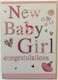 image 2 of New Baby Girl Congratulations Greeting Card