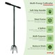image 5 of Multi Prong Long Handle Hand Tiller Cultivator Garden Weeder