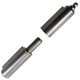 image 2 of 4 PACK Lift Off Bullet Hinge with Grease Nipple Weld On 15x100mm Door Silver