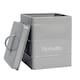 image 4 of Harbour Housewares Grey Vintage Metal Kitchen Biscuit Tin Kitchen Caddy Kitchen Storage Containers Canister