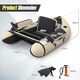 image 2 of COSTWAY Inflatable Fishing Float Tube Portable Adult Fishing Boat w/Pump