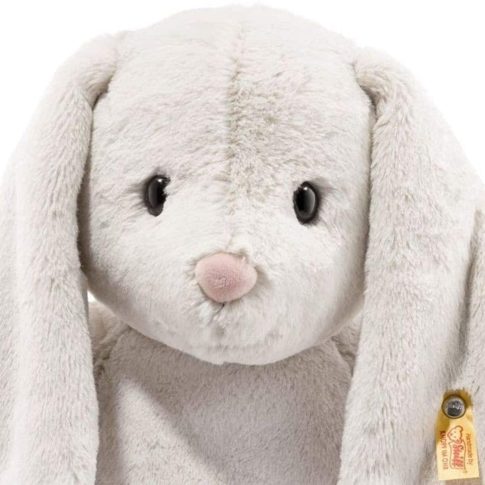 image 1 of Steiff Hoppie Rabbit Soft Toy, Light Grey | Grey | Grey