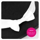 image 4 of Pack of 12 Black Glitter Cowboy Hat Black | One Size