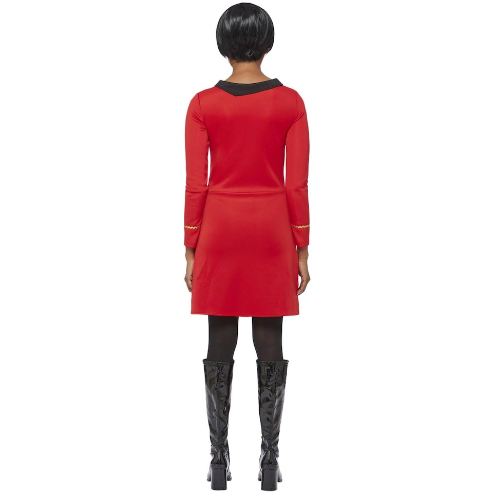 image 1 of Star Trek Womens/Ladies Original Series Operations Uniform Costume Dress | Red | Red | L | 1