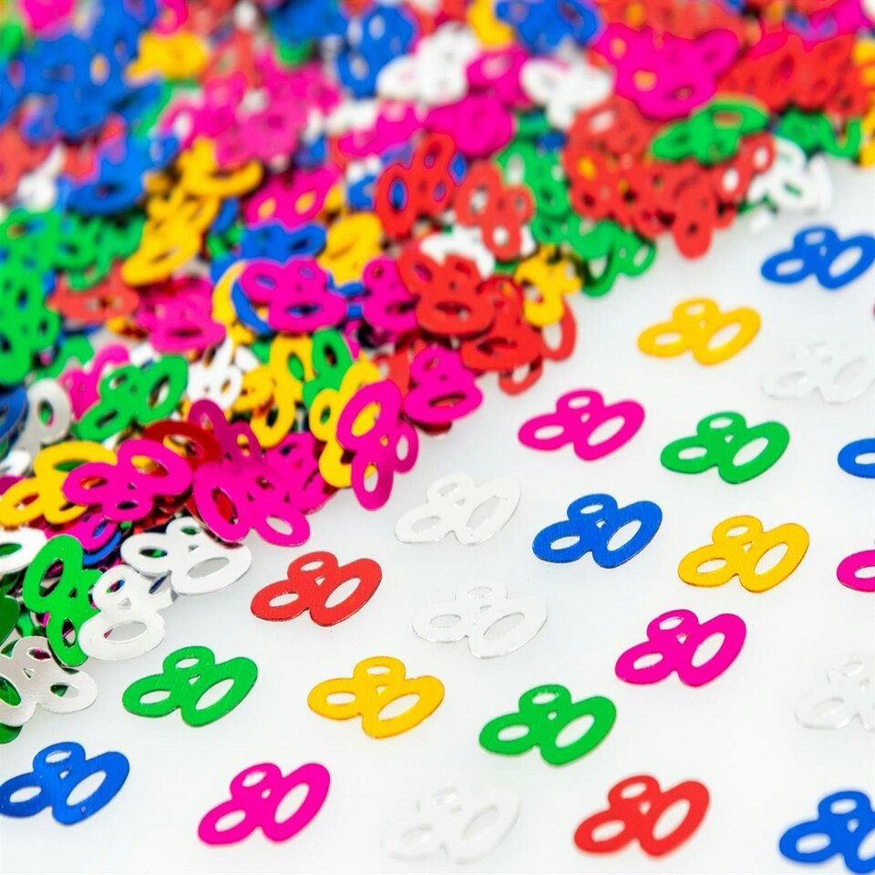 image 1 of 14g 80th Mix Happy Birthday Confetti