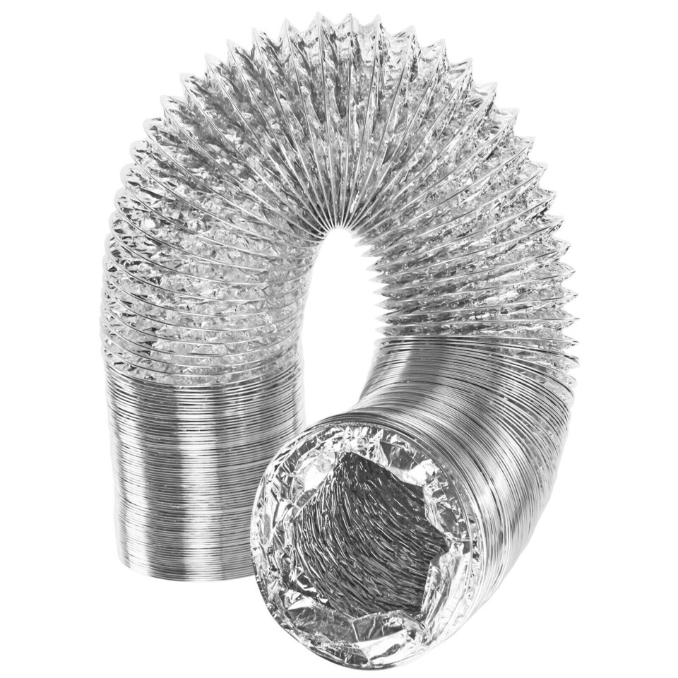 image 1 of SPARES2GO Tumble Dryer Vent Kit for Montpellier Samsung Aluminium Hose + 3 x Adaptors 1.4m