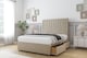 image 4 of Sloomy Somerset Almond Coniston Divan Bed Base 2 Drawers Foot-End With 26 Inch Strutted Headboard | Cream | Almond | Super King | 1