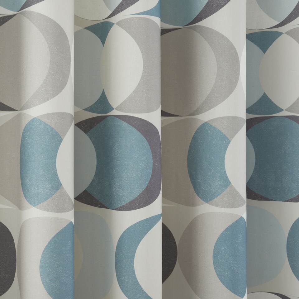 image 1 of Fusion Sander Eyelet Curtains Duck Egg