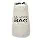 image 1 of Living and Home Adjustable Straps Laundry Backpack Bag, Portable Storage Clothes Bag | White