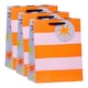 image 1 of Multipack of 3 Medium Gift Bags | Party Bags for Presents | Birthdays/Thank You | For Her/Friend | Stripe Design Orange