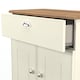 image 7 of Albert 1 Drawer 2 Door Sideboard in Cream Ash & Riviera Oak (Ready Assembled) | Cream | Cream Ash & Riviera Oak