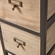 image 4 of Wooden Storage Units Drawer Chest Water Hyacinth Basket Organiser | Brown
