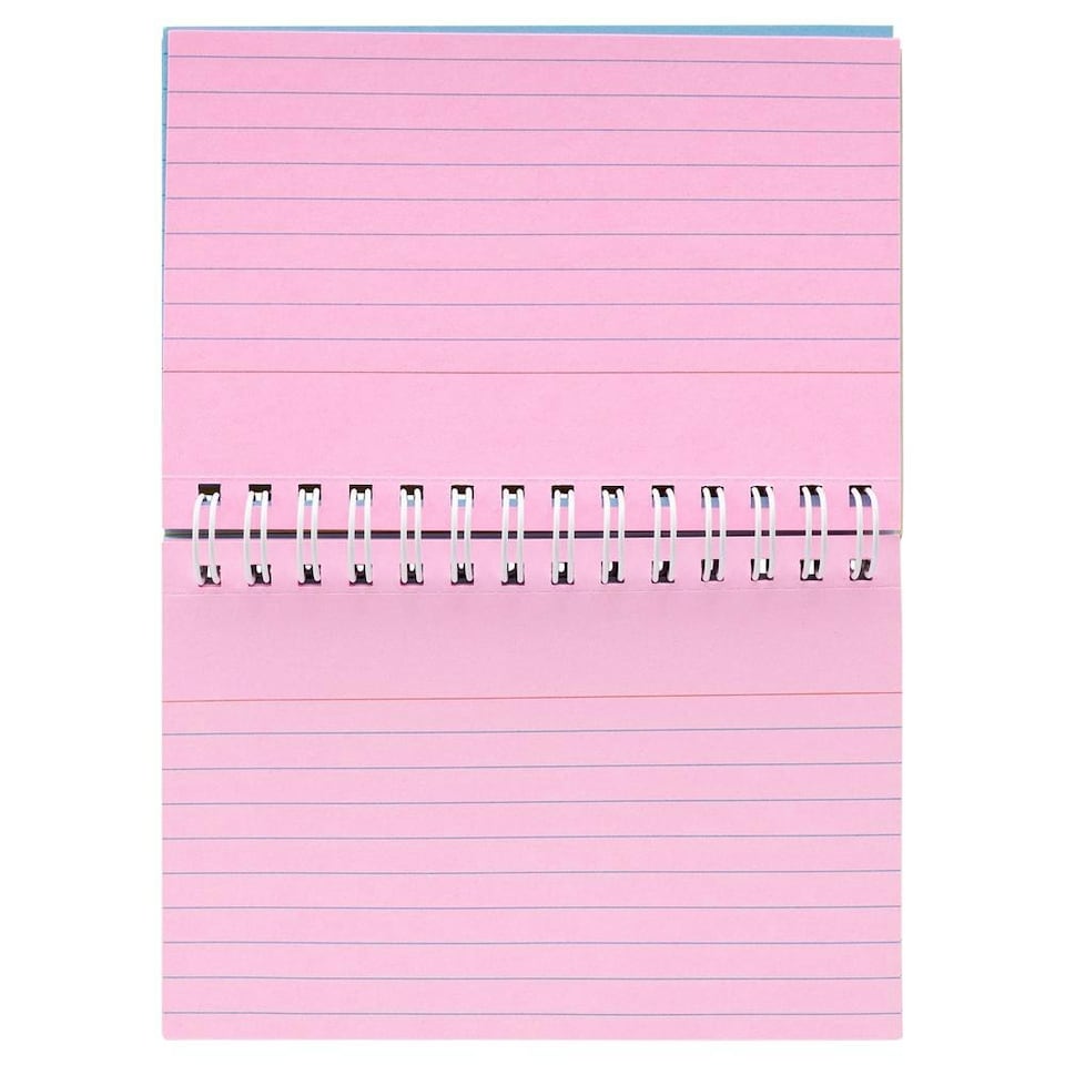 image 1 of Pack of 50 5"x3" Spiral Ruled Coloured Index Cards by Concept