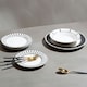image 1 of Interiors By Premier 12-Piece Solar Dinner Set,Glazed Porcelain Dinnerware Set Including Plates & Bowls,Ideal For Everyday Use