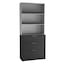 Black Drawers & Grey Bookcase