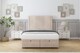 image 1 of Sloomy Harrington Sand Naples Ottoman Bed Base With 26" Strutted Headboard 6' Super King | Cream | Sand | Super King | 1