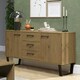 image 6 of Texas, Medium Sideboard With 2 Doors, 3 Drawers Brown