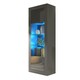 image 8 of Display Cabinet Bookcase Sideboard Storage Cabinet Cupboard Grey High Gloss LED 170cm