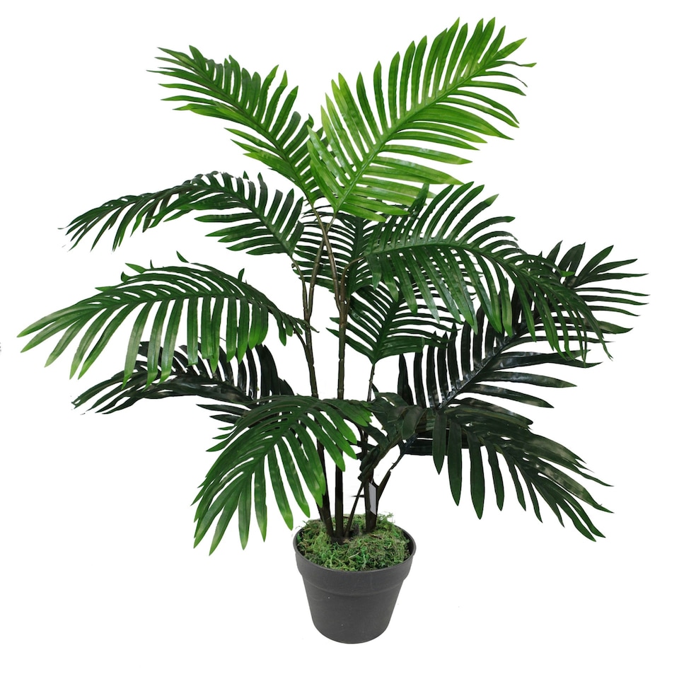 image 1 of 90cm Artificial Areca Palm Tree Tree - Large Green | One Size