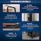 image 5 of HOMCOM 1-6 km/h Folding Motorised Treadmill Walking w/ Remote Control Black