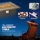 image 3 of Outsunny 5 PCs Rattan Garden Furniture Set with Gas Fire Pit Table, Brown