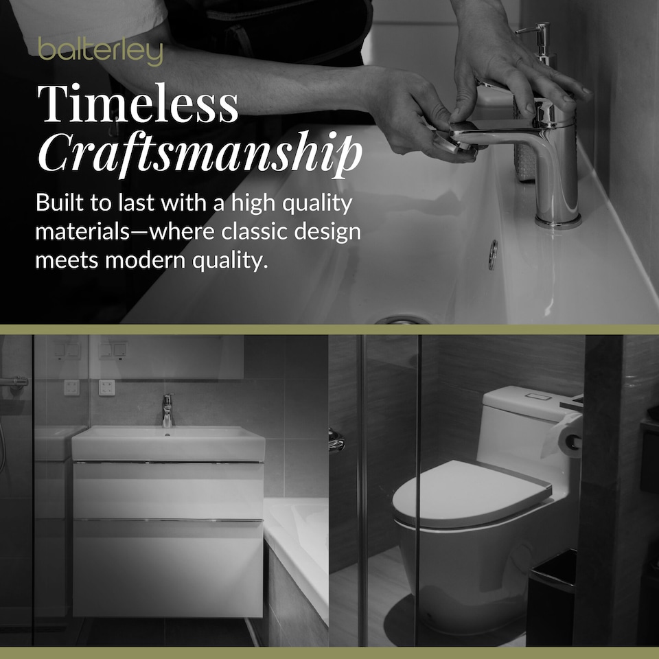 image 1 of Balterley Vanity Basin Unit, Tap, and Toilet Set | White | Gloss White | 781.0000 x 400.0000 x 222.0000mm
