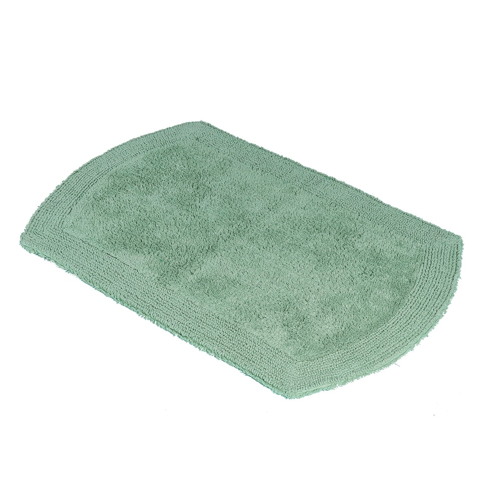 image 1 of Showerdrape Ultra 100% Cotton Spearmint Green Reversible Bath Mat 800 x 500mm | Green | Spearmint | 1