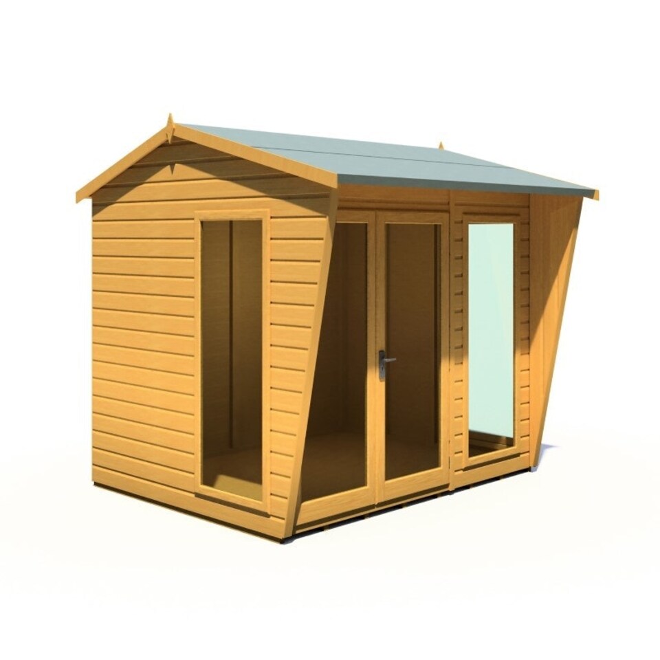 image 1 of Burghclere 8 x 6 Feet Summerhouse - L233.5 x W251.4 x H230.7 cm Brown