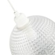 image 5 of Modern Spherical Clear Glass Pendant Light Shade with Square Diamond Ridges | Clear