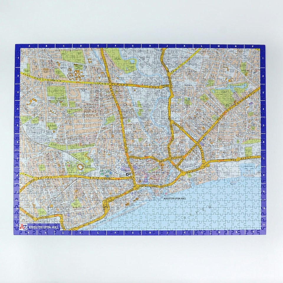 image 1 of A to Z Map of Kingston Upon Hull 1000 Piece Jigsaw